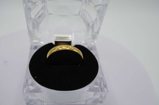 Alianza, Argolla de Boda en Plata de Ley 925 con Baño de Oro para Caballero - Aurora Boré