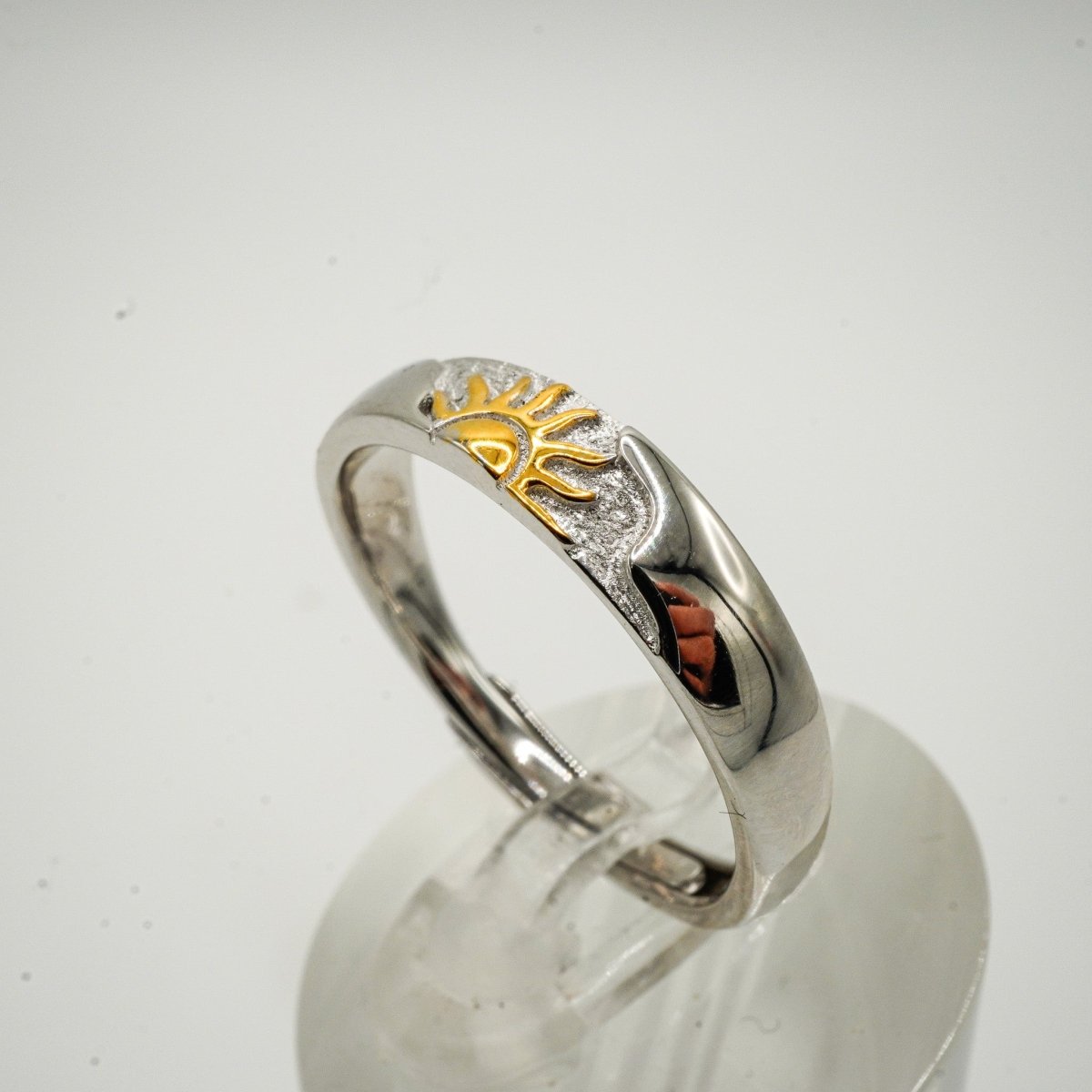 💍 Anillo “Amanecer” – Plata 925 con Detalles en Oro 14K