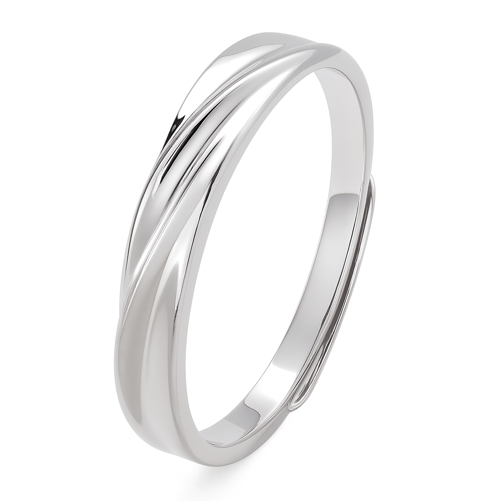 Anillo Caballero – Plata 925 Ajustable Liso