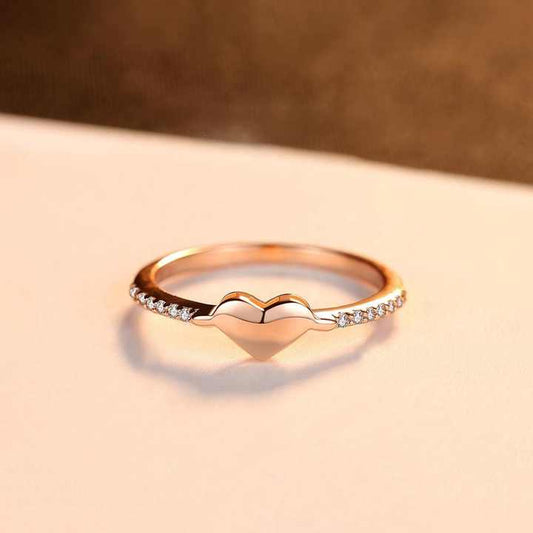Anillo de plata con baño de oro rosa - Aurora Boré