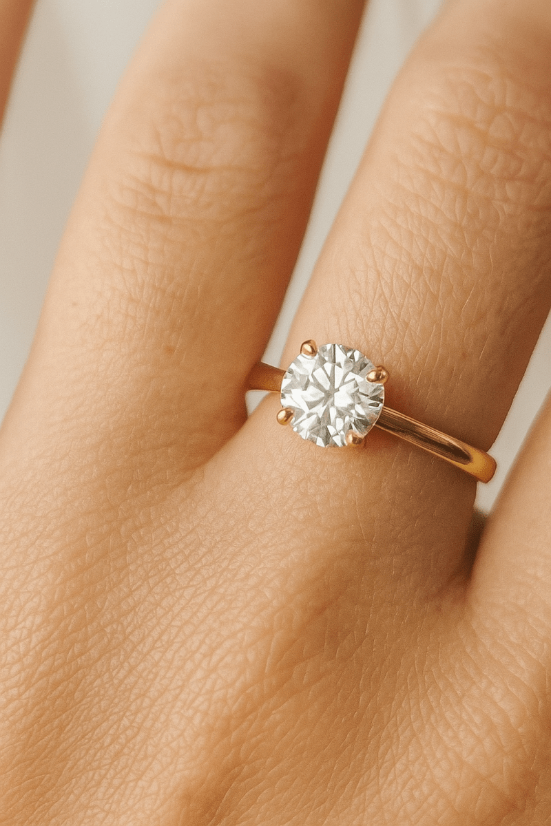 💍 Anillo “Sol de Oro” – Plata 925 con Zirconia Cúbica