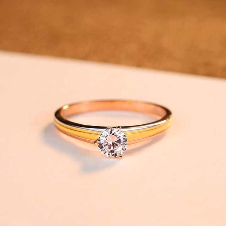 💍 Anillo Solitario "Aurora Tricolor" en Plata 925 - Aurora Boré