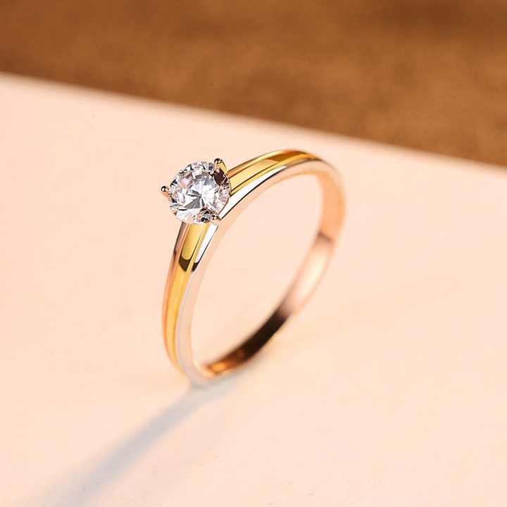 💍 Anillo Solitario "Aurora Tricolor" en Plata 925 - Aurora Boré