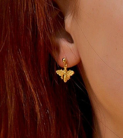 Aretes, Plata 925 con Baño de Oro 18K - Aurora Boré