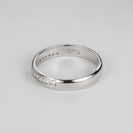 Argolla de Plata 925 con Zirconias cúbica