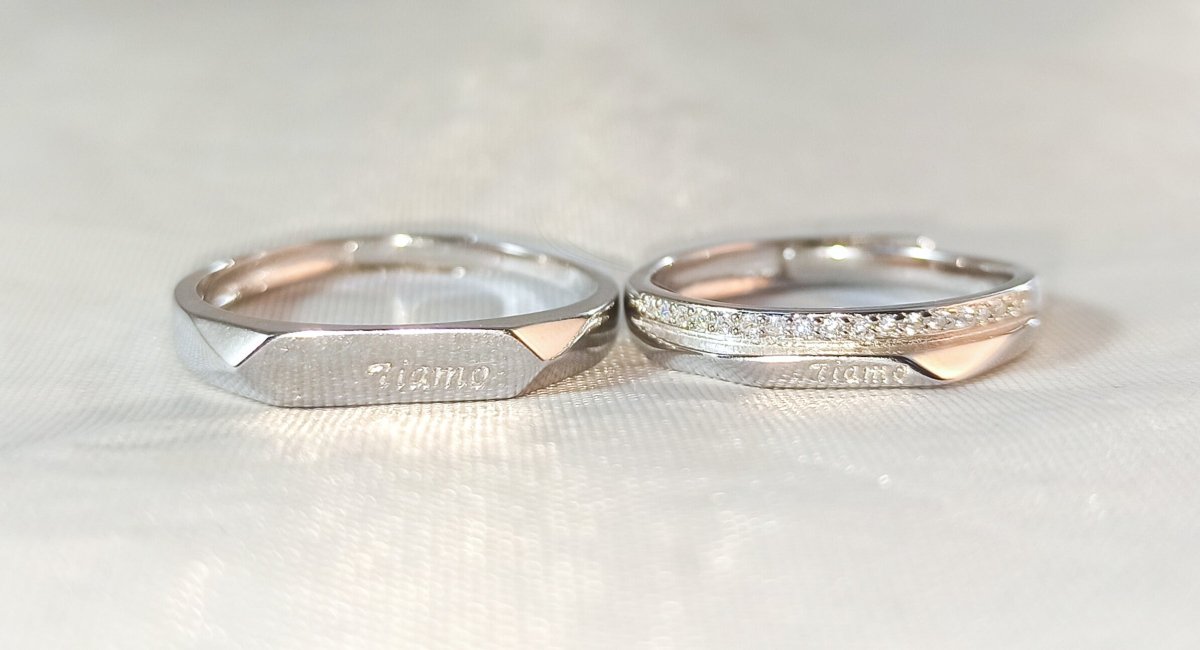 Argollas de Parejas, material Plata 925 y Zirconias