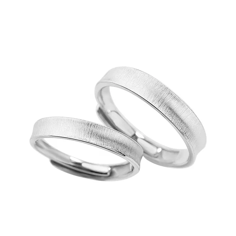 Argollas para Pareja, Estilo Liso, Material Plata 925 grabado por dentro la palabra "Love" - Aurora Boré