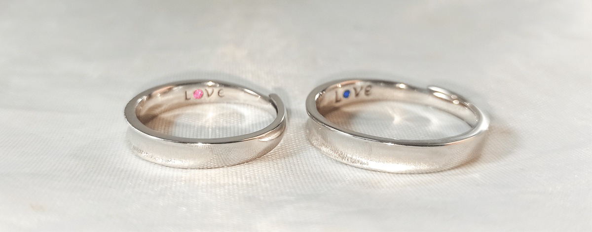 Argollas para Pareja, Estilo Liso, Material Plata 925 grabado por dentro la palabra "Love"
