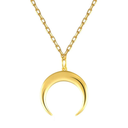 Collar de Luna en plata 925 con baño de oro 18K - Aurora Boré