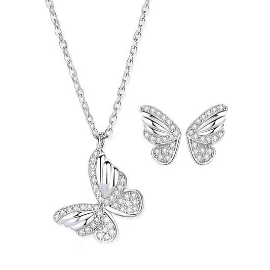 Conjunto de Mariposa en Plata 925 - Aurora Boré