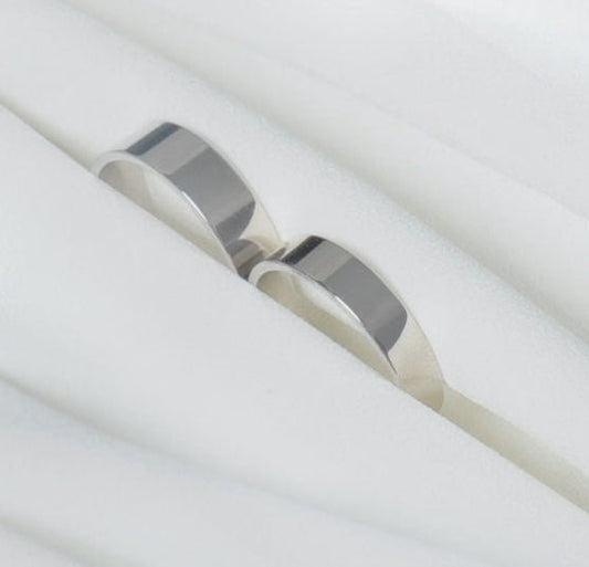 Dúo de Argolla Lisa en Plata 925 - Aurora Boré