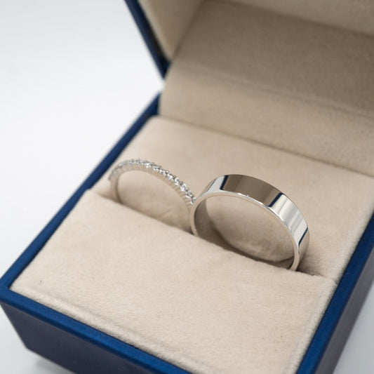 Dúo de Argollas en Plata 925 – Elegancia y Brillo Atemporal