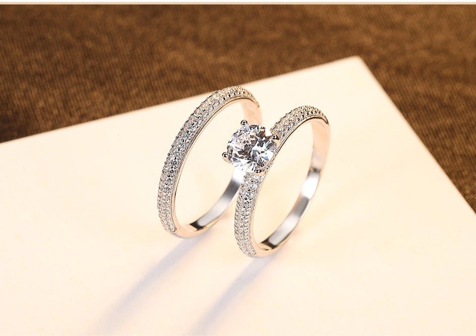 Dúo de Dama ee Plata 925 con Zirconias que te hará Lucir Elegante - Aurora Boré