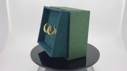 ✨ Aretes “Trenza de Oro” – Plata 925 con Baño de Oro