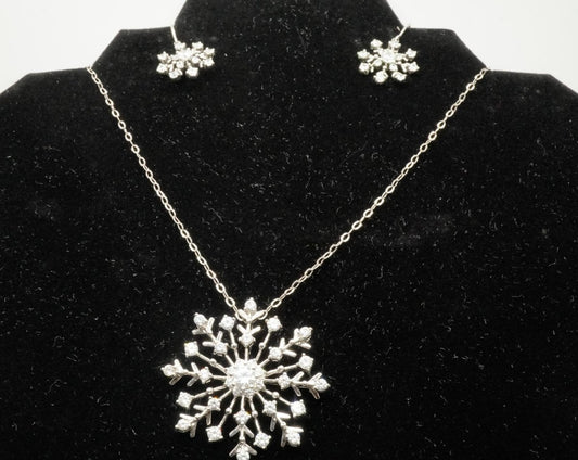 ❄️ Set Copo de Nieve – Plata 925 con zirconias ❄️