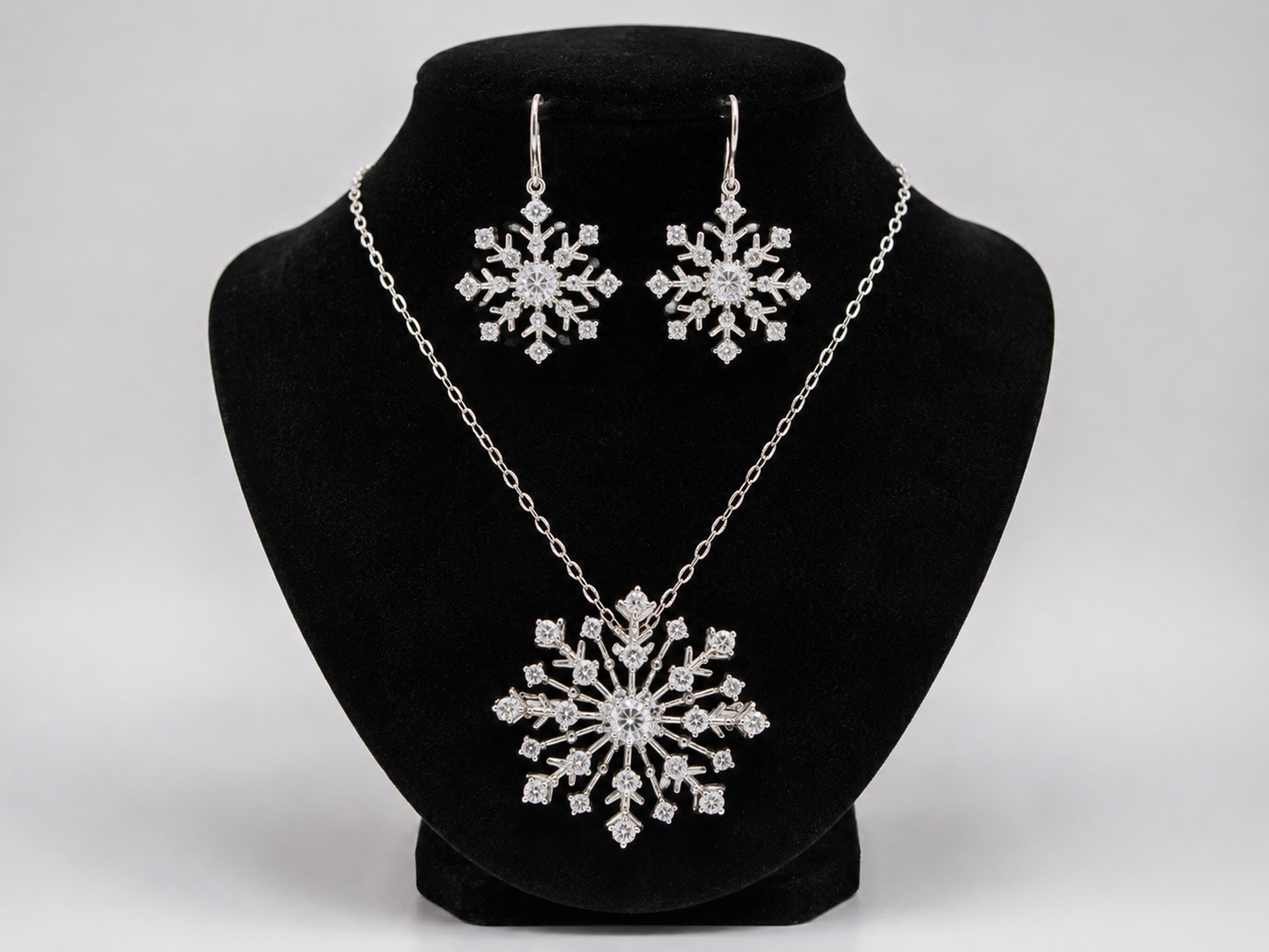 Copo de Nieve en Plata 925 y Zirconias Brillantes