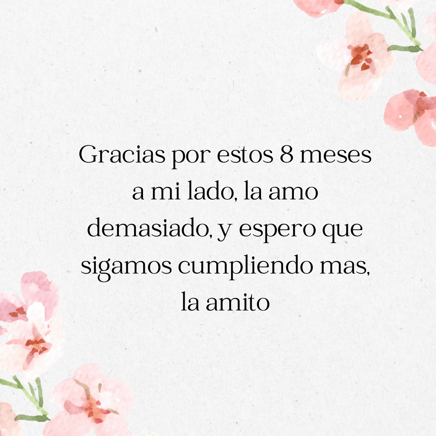 ¡Tarjetita con Dedicatoria! tamaño 3.5" x 3" - Aurora Boré