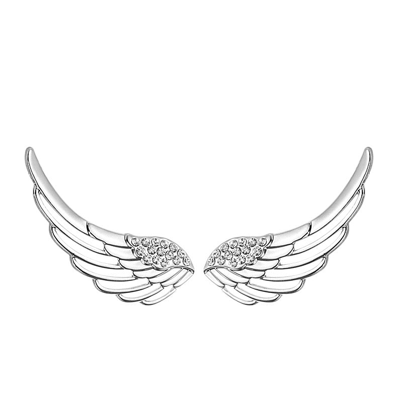 Trepadores, Aretes de Alas de Angel, Material Plata 925 con Zirconias - Aurora Boré