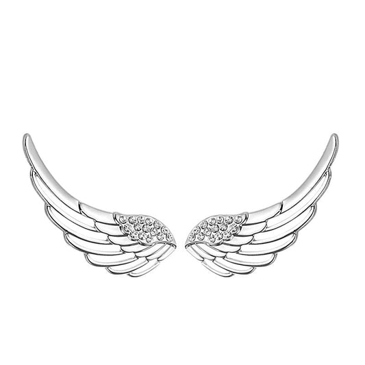 Trepadores, Aretes de Alas de Angel, Material Plata 925 con Zirconias - Aurora Boré