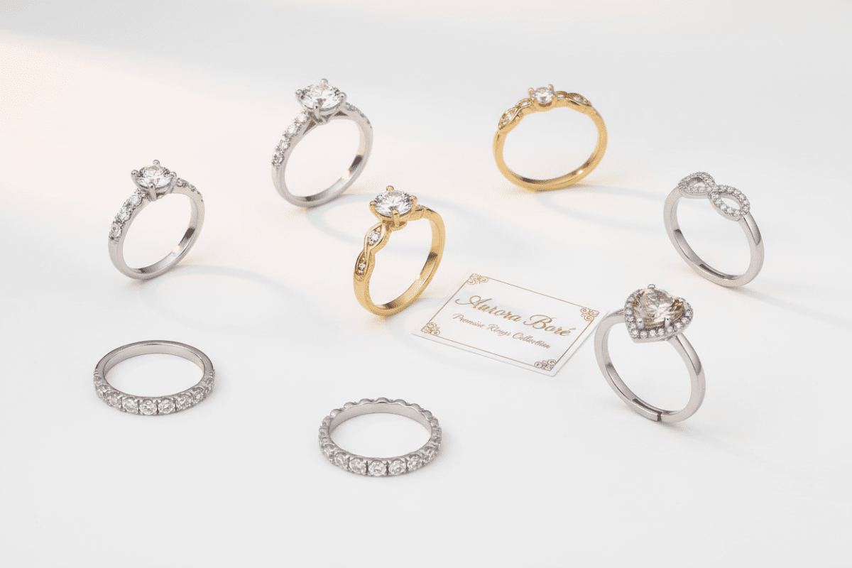 💖 Anillos Promesa - Aurora Boré