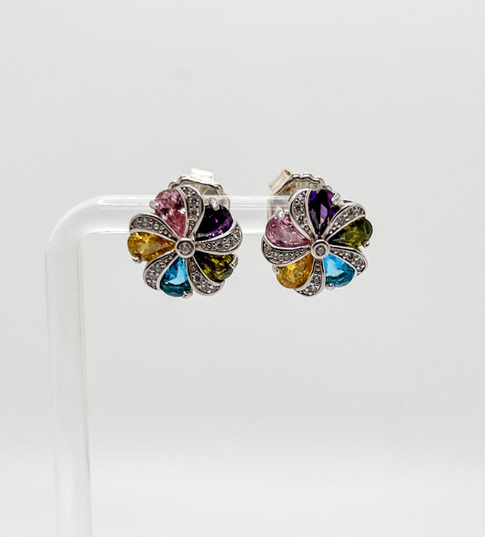 Aretes de Colores en Plata 925