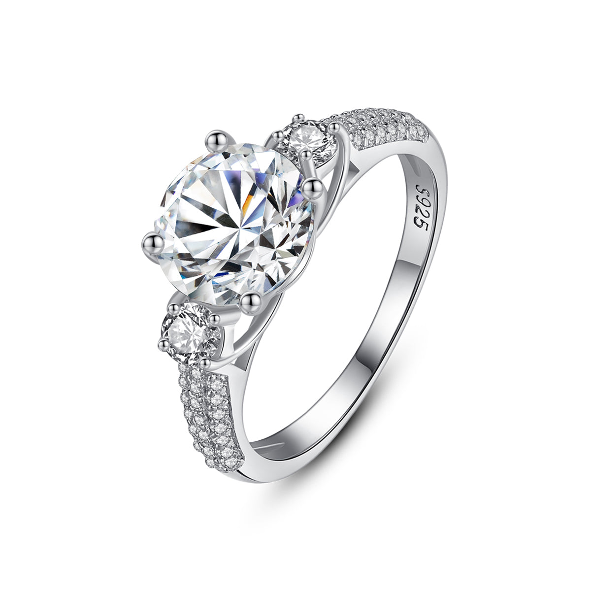 Anillo Luz Eterna, Plata 925 con Zirconia Triple Brillante