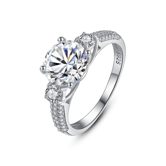 Anillo Luz Eterna, Plata 925 con Zirconia Triple Brillante