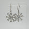 Aretes Copo de Nieve en Plata 925 y Zirconias