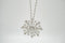Cadena con colgante de copo de nieve en plata 925 y zirconias brillantes.