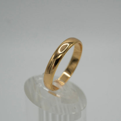 Anillo "Argolla Dorado Clásico" en Plata 925 con Baño de Oro 18K – Banda Clásica Unisex 4 mm