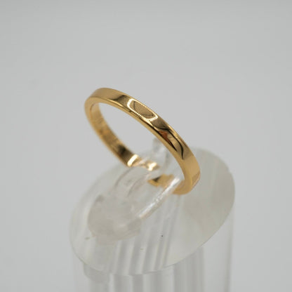 Anillo "Argolla Esencia Dorado" – Plata 925 con Baño de Oro 18K