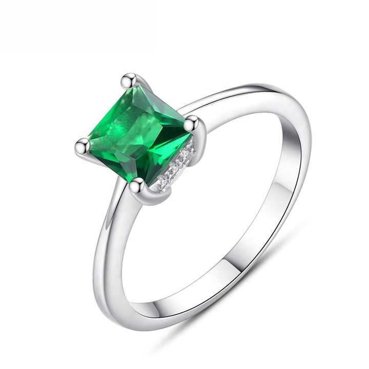 ✨ Anillo “Aura Esmeralda” – Plata 925 con Zirconia Verde Esmeralda - Aurora Boré
