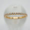 Anillo Banda "Dorada de Brillo" en Plata 925 con baño de Oro 18K