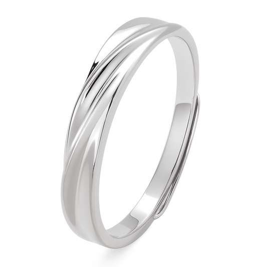 Anillo Caballero – Plata 925 Ajustable Liso