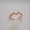 Anillo “Corazón Radiante” en Plata 925 con Baño de Oro Rosa y Zirconias