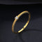 Anillo en Plata 925 14K con Baño en Oro 14K con zirconia 2mm - Aurora Boré