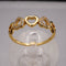 Anillo de Plata 925 con Baño de Oro 18K y Diseño de Corazones con Zirconias - Aurora Boré
