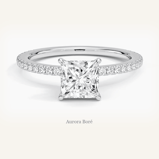 Anillo Destello Princesa – Plata 925 con Zirconia Corte Princesa