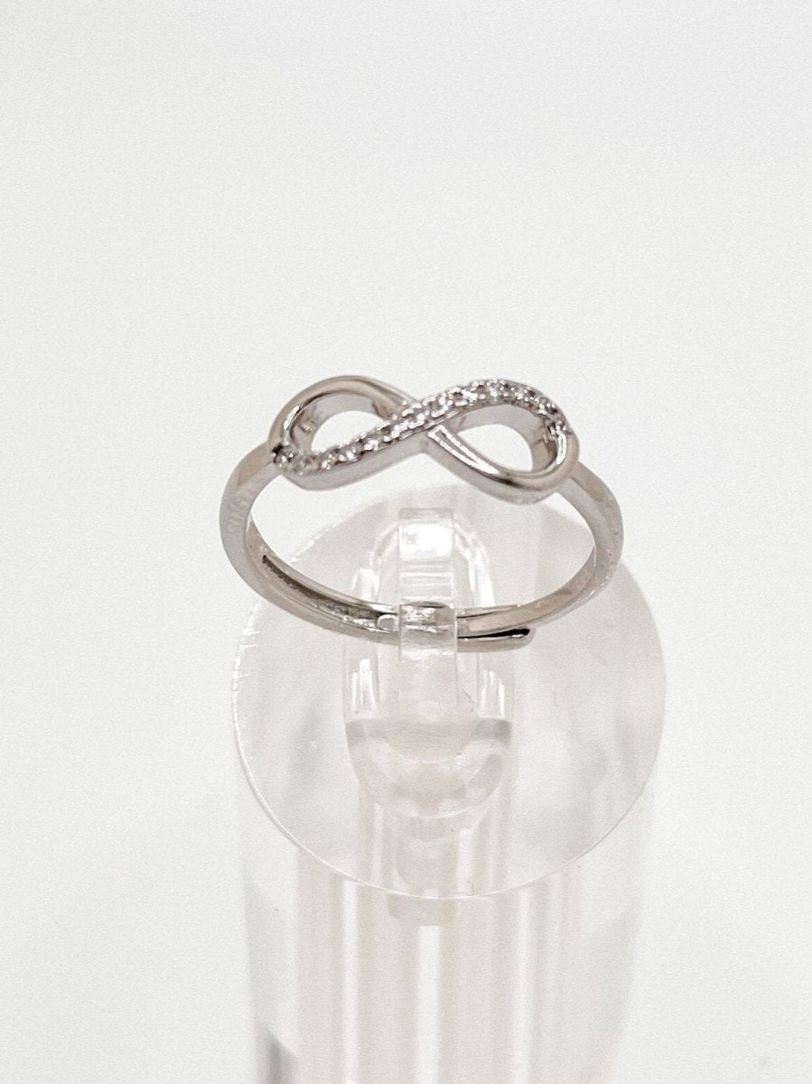 Anillo en forma de Infinito, Material Plata 925 y Zirconias - Aurora Boré