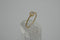 Anillo en Plata 925 con baño de Oro, con zirconia corte cuadrado