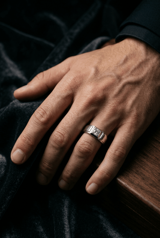Anillo "Esencia Firme", Plata 925 con Zirconia Cúbica