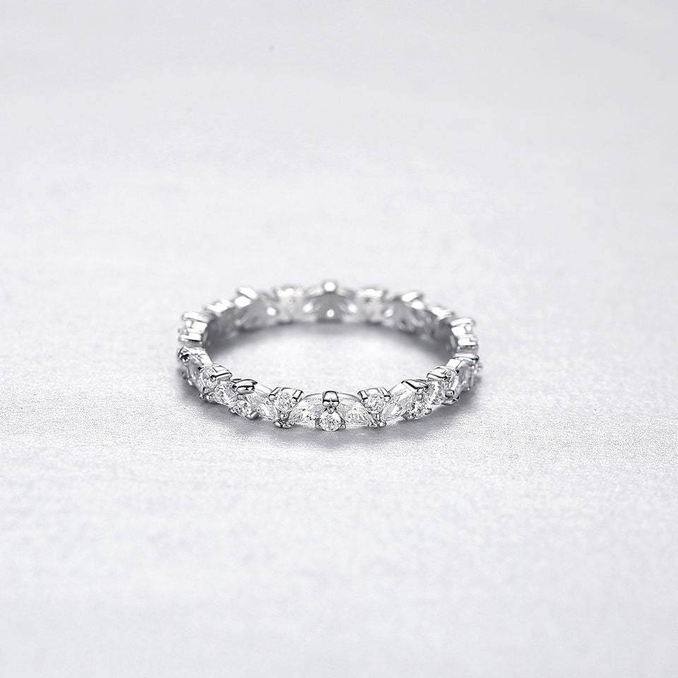 Anillo "Eterno Resplandor" en Plata 925 con Zirconias Cúbicas