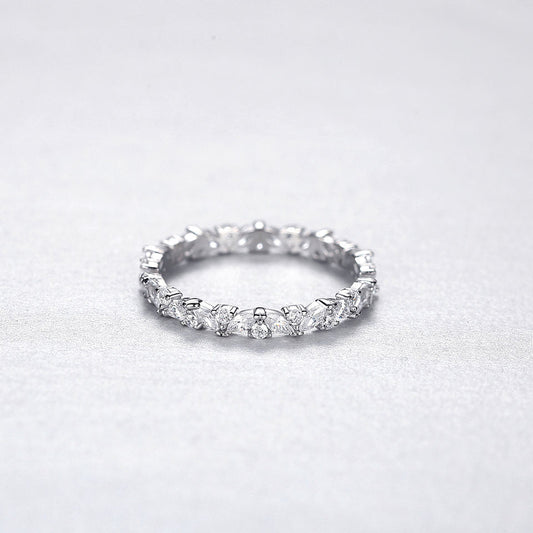 Anillo "Eterno Resplandor" en Plata 925 con Zirconias Cúbicas