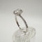 Anillo Halo Brillante en Plata 925 con Moissanite de 6.5 mm