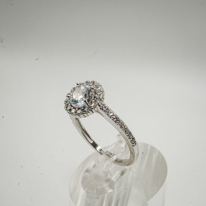 Anillo "Halo de Amor" en Plata 925 con Zirconia Cúbica
