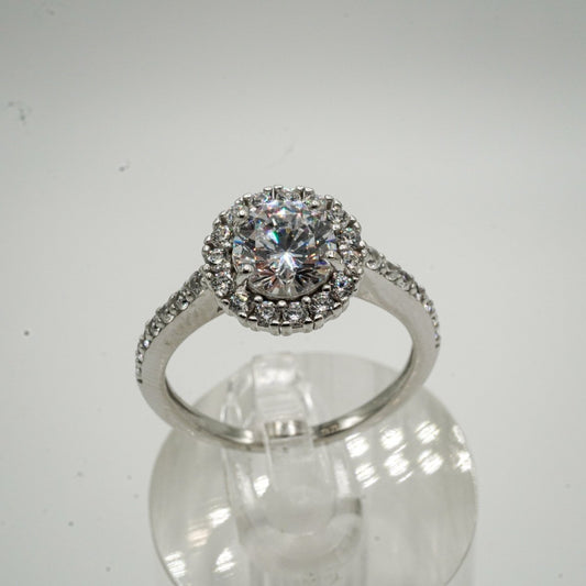 Anillo "Halo de Amor" en Plata 925 con Zirconia Cúbica