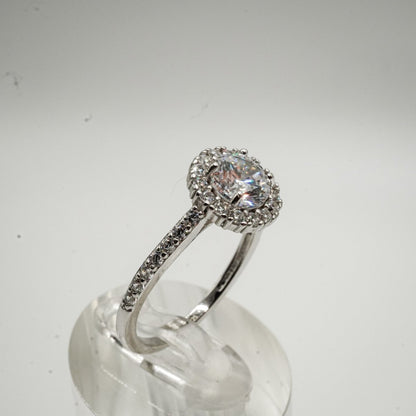 Anillo "Halo de Amor" en Plata 925 con Zirconia Cúbica
