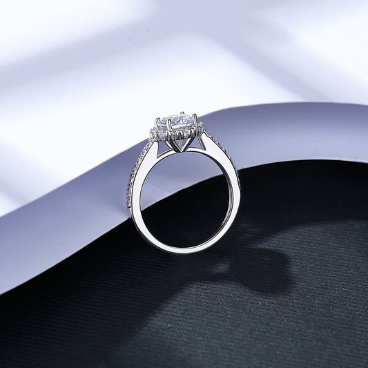 Anillo "Halo de Amor" en Plata 925 con Zirconia Cúbica