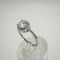 Anillo Halo en Plata 925 con Zirconias Cúbicas