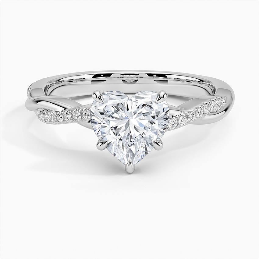 Anillo Infinito de Amor – Plata 925 con Zirconia Cúbica en Forma de Corazón